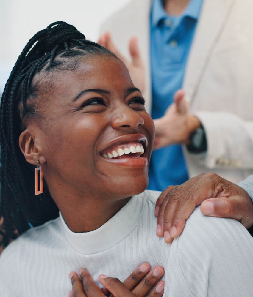 Person looks forward to acts of kindness