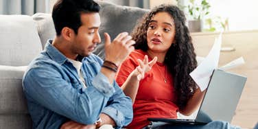 Couples Who Argue Most About Money Usually Have These Ongoing Disagreements Couple arguing about money.