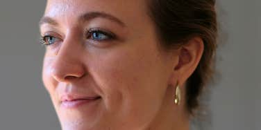 Woman feels calm and regulated back to herself.