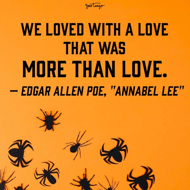 Annabel Lee Halloween love quote halloween love quotes