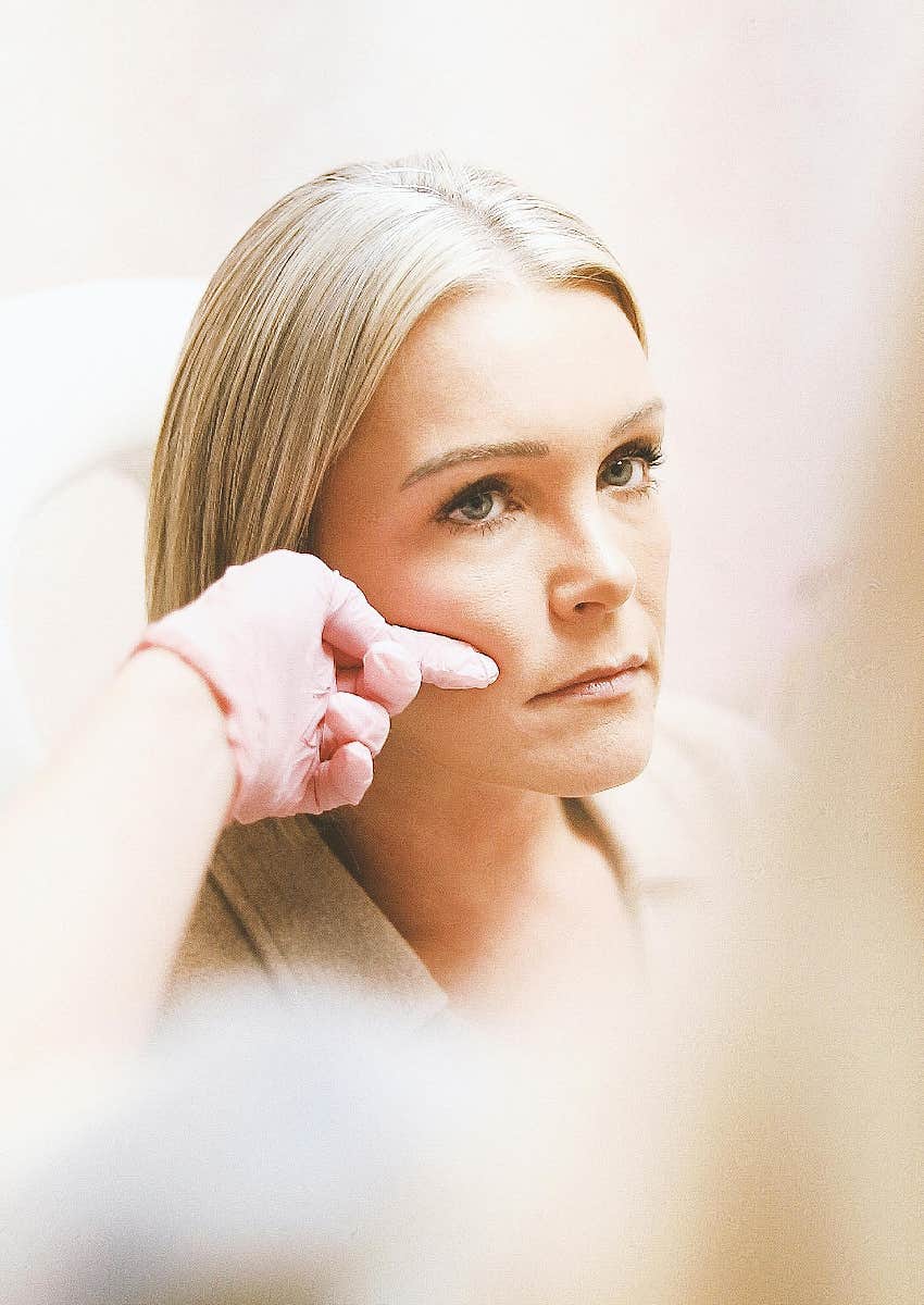 woman who is about to get Botox