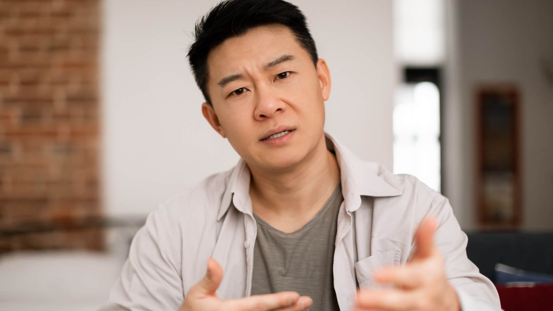 exhausting man saying that's not what I meant