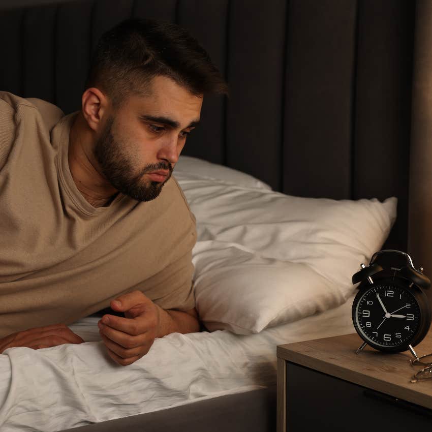 Man who enjoys waking up alarm adverse effects sleep deprivation