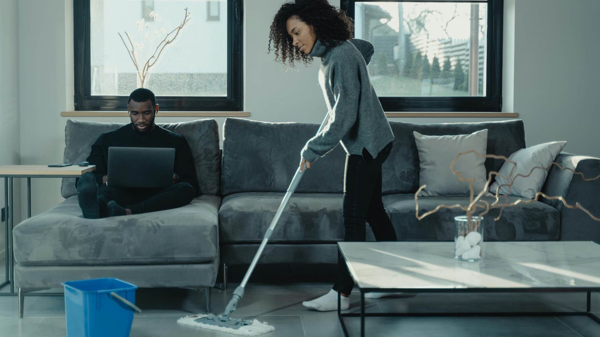 man who isnt used to doing things on his own