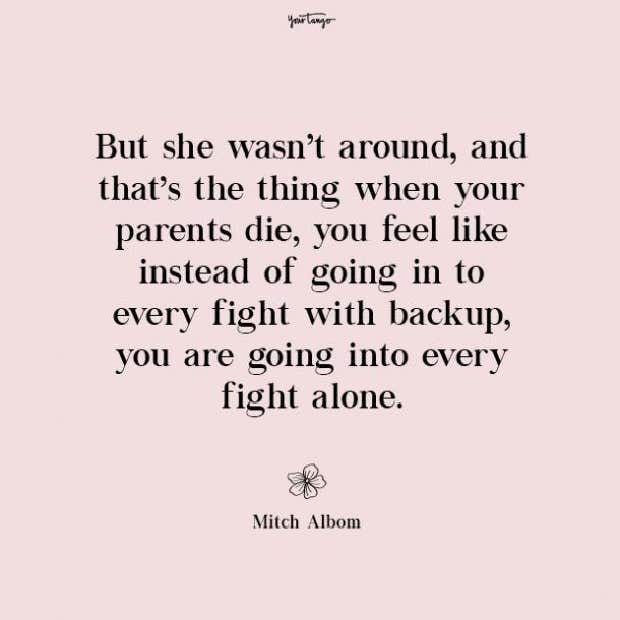 Mitch Albom missing mom quotes