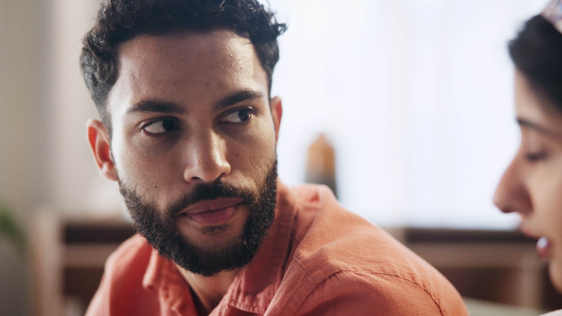 man who had a rough childhood clinging to independence at home