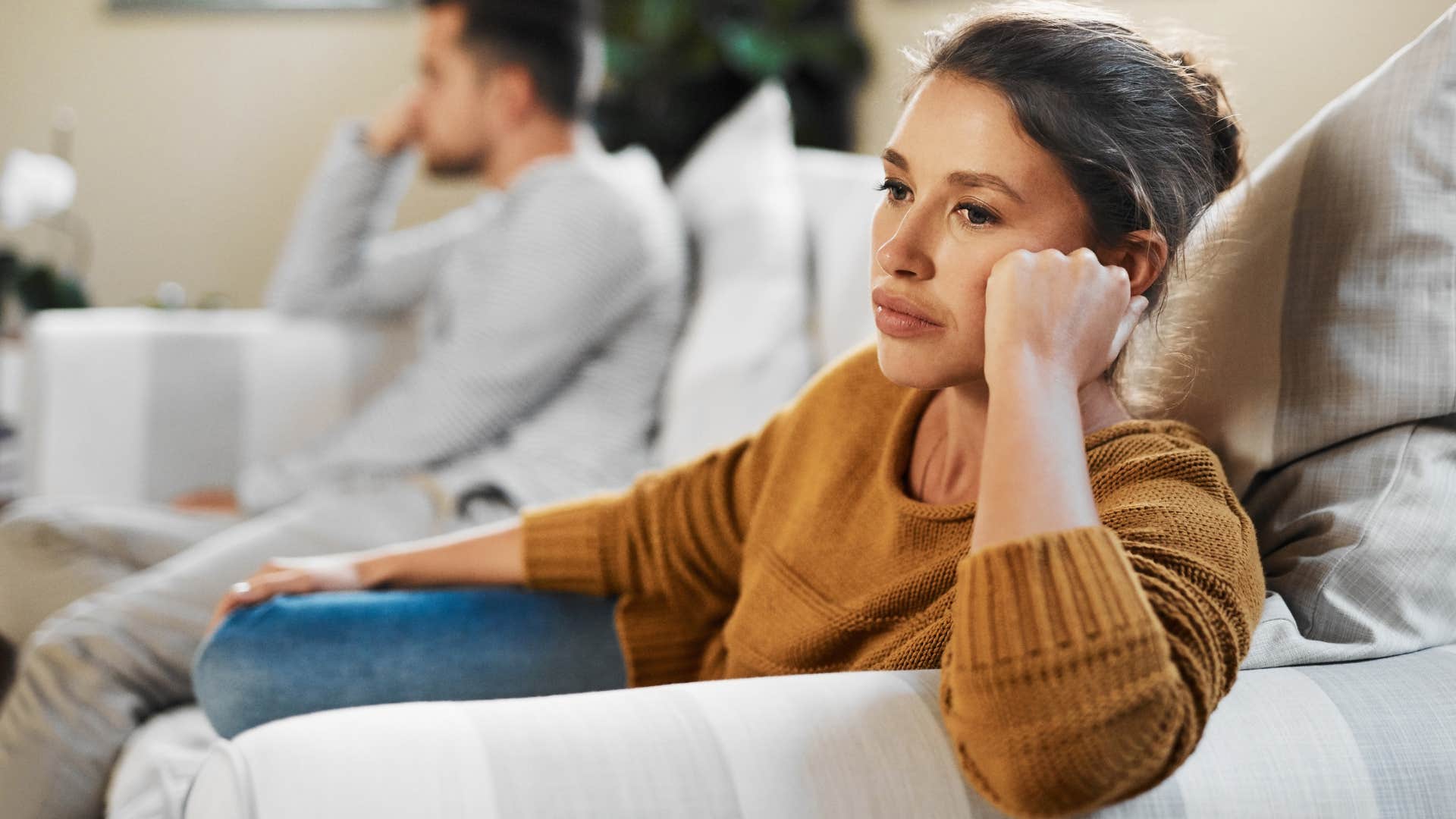 woman struggling to compromise in her relationship