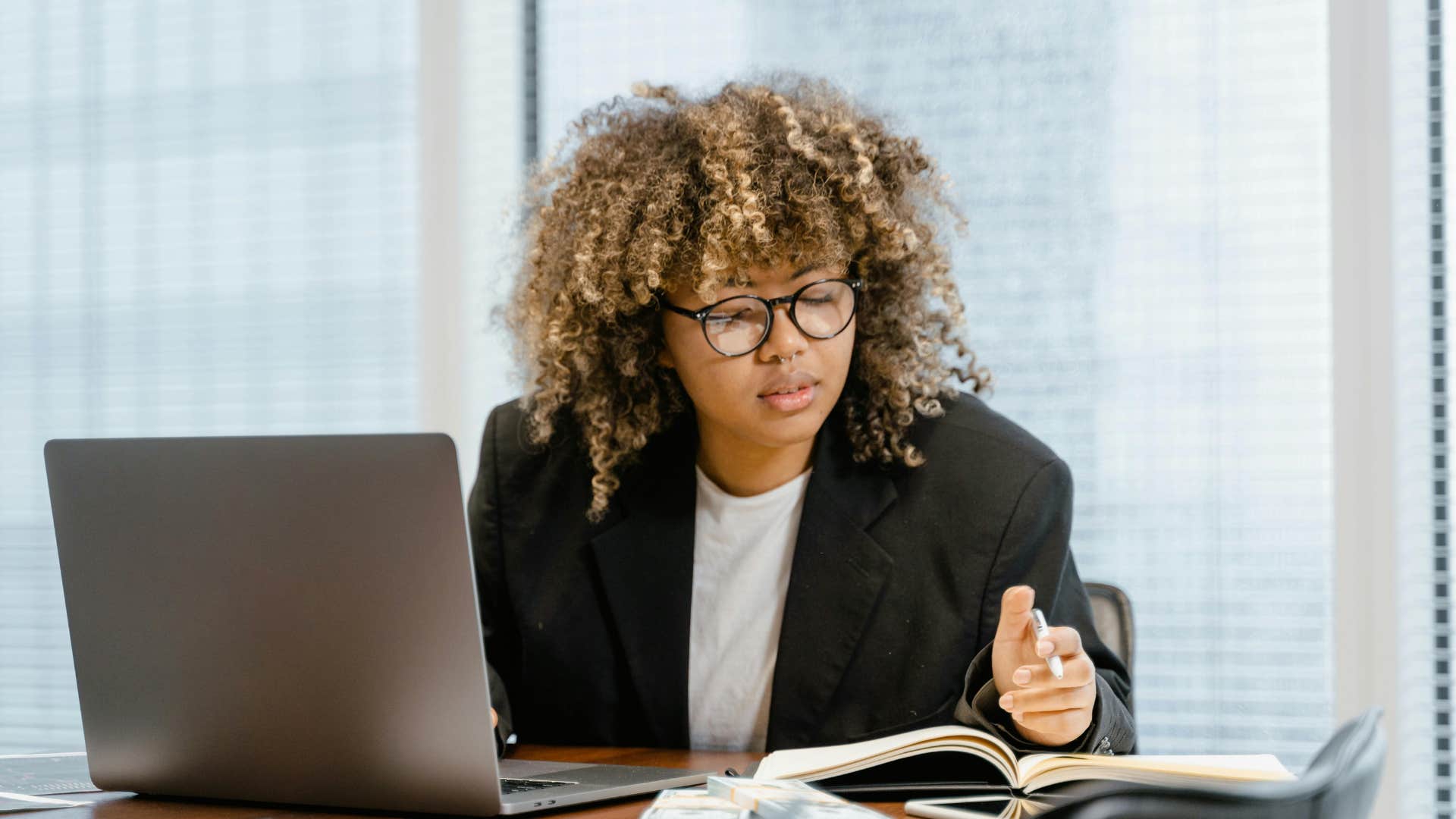 woman problem-solving at work