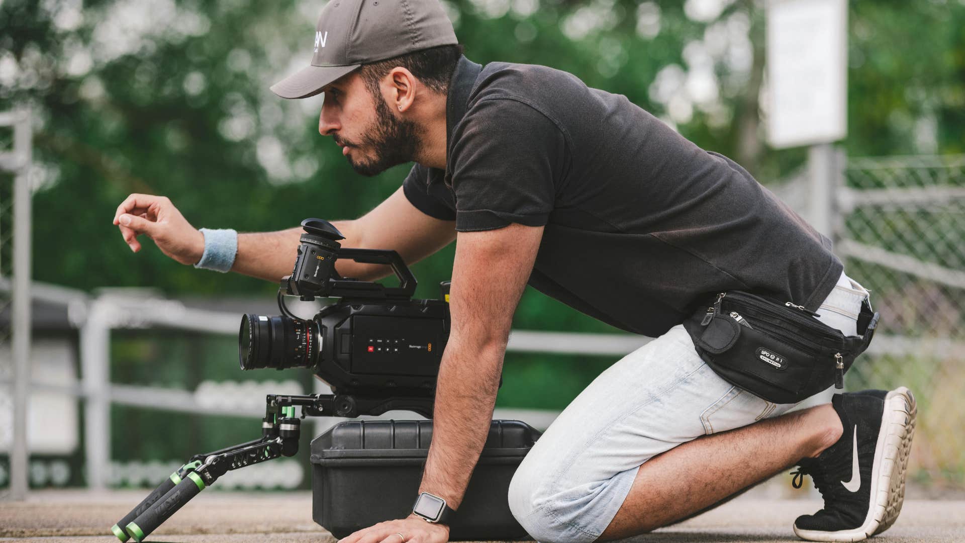 videographer saying lets go through it one more time at work