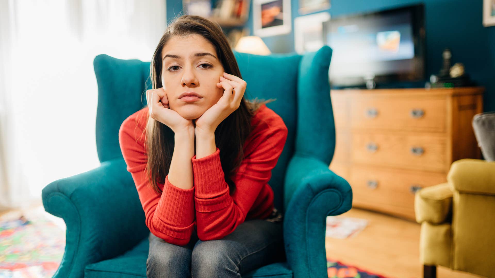 Sad person feels they can't and makes life harder