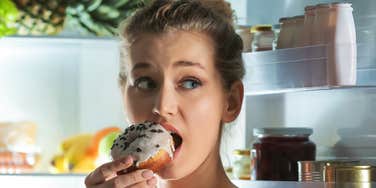 Woman has a sugar addiction.