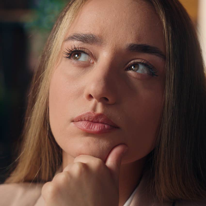 woman who challenges what she believes by learning how these beliefs drive questions