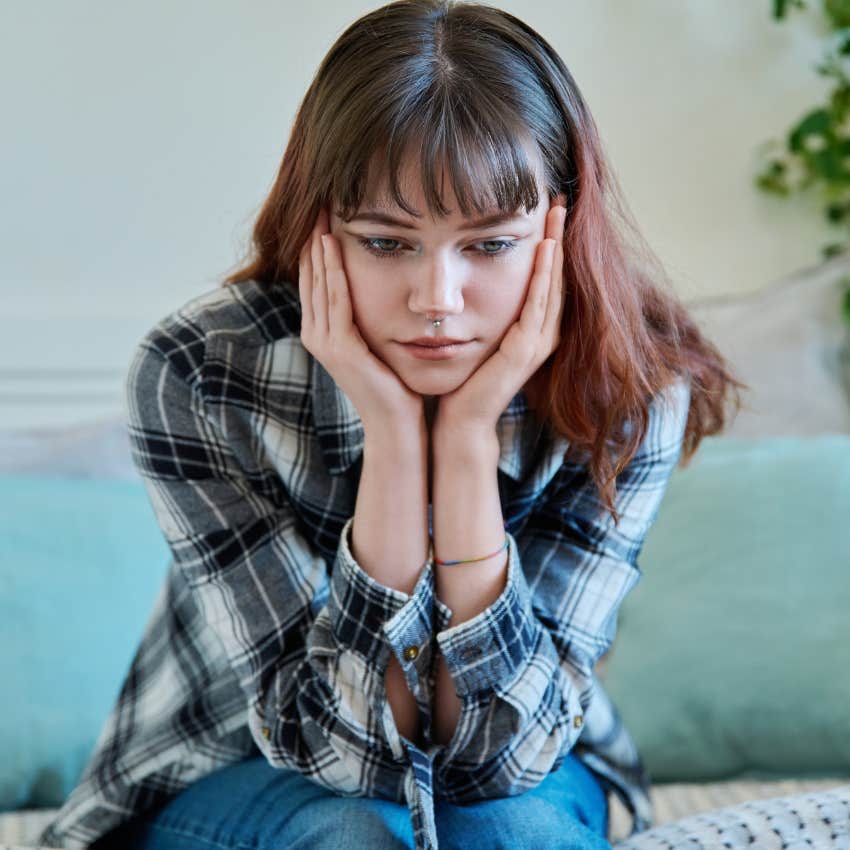 woman who feels her heart has shattered as she takes ownership