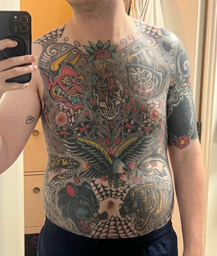 mans tattoo regret causing depression