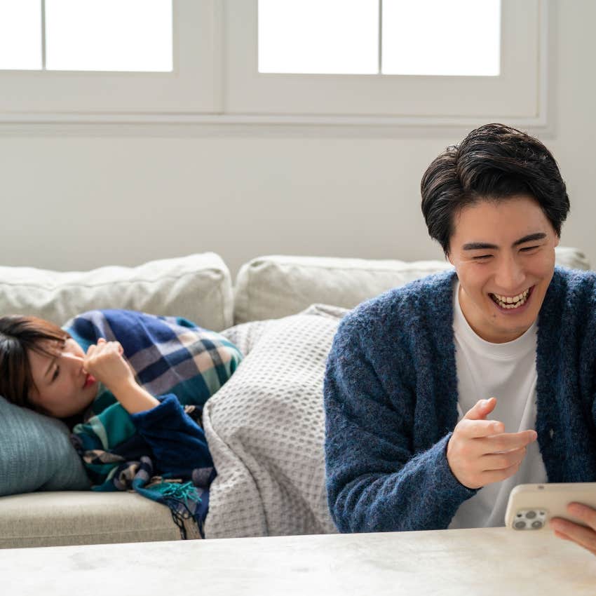 woman who is sick that makes husband say i'm done
