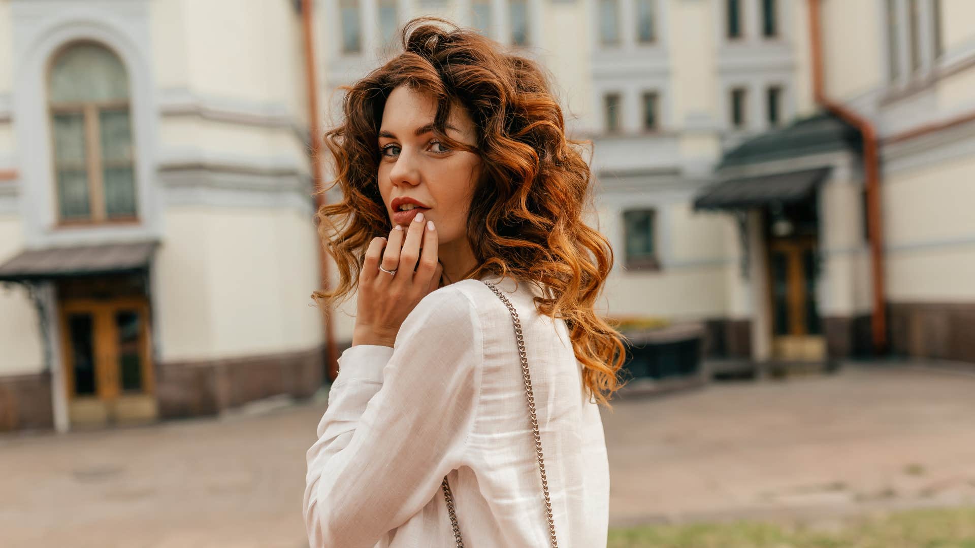 woman walking away from toxic situation