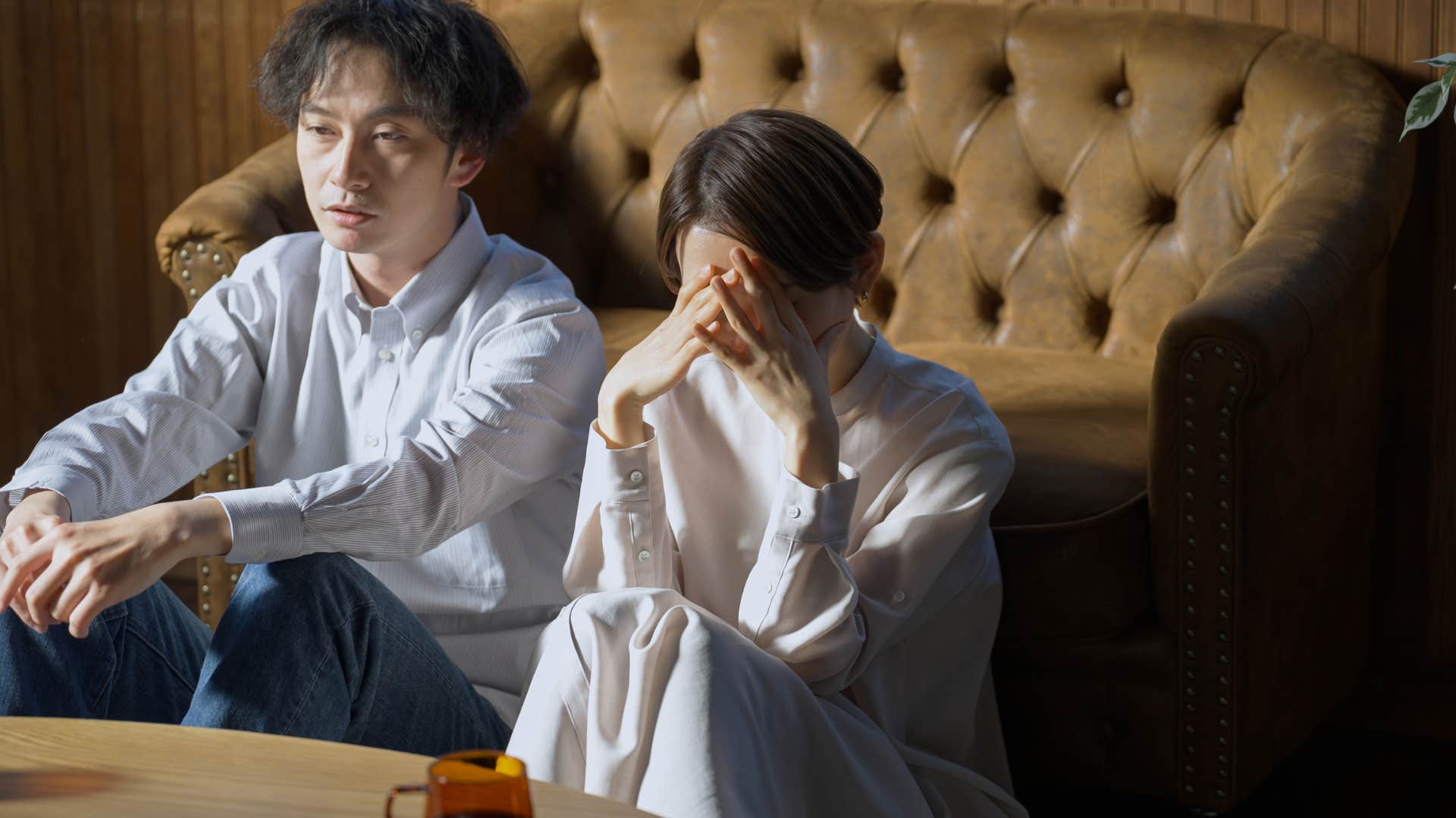 deeply skeptical man who is cheating