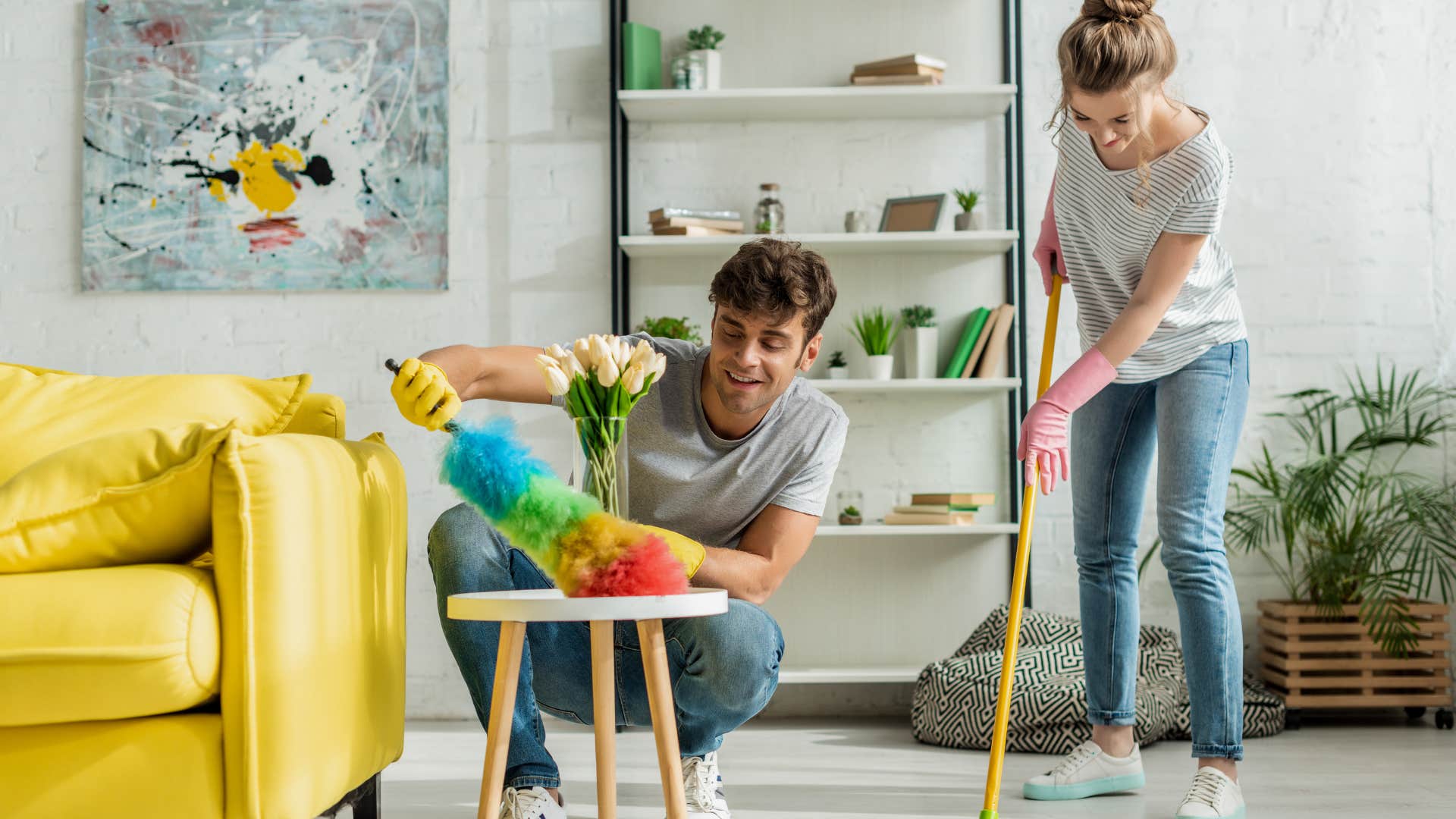 couple who prioritize their kids by sectioning off their house