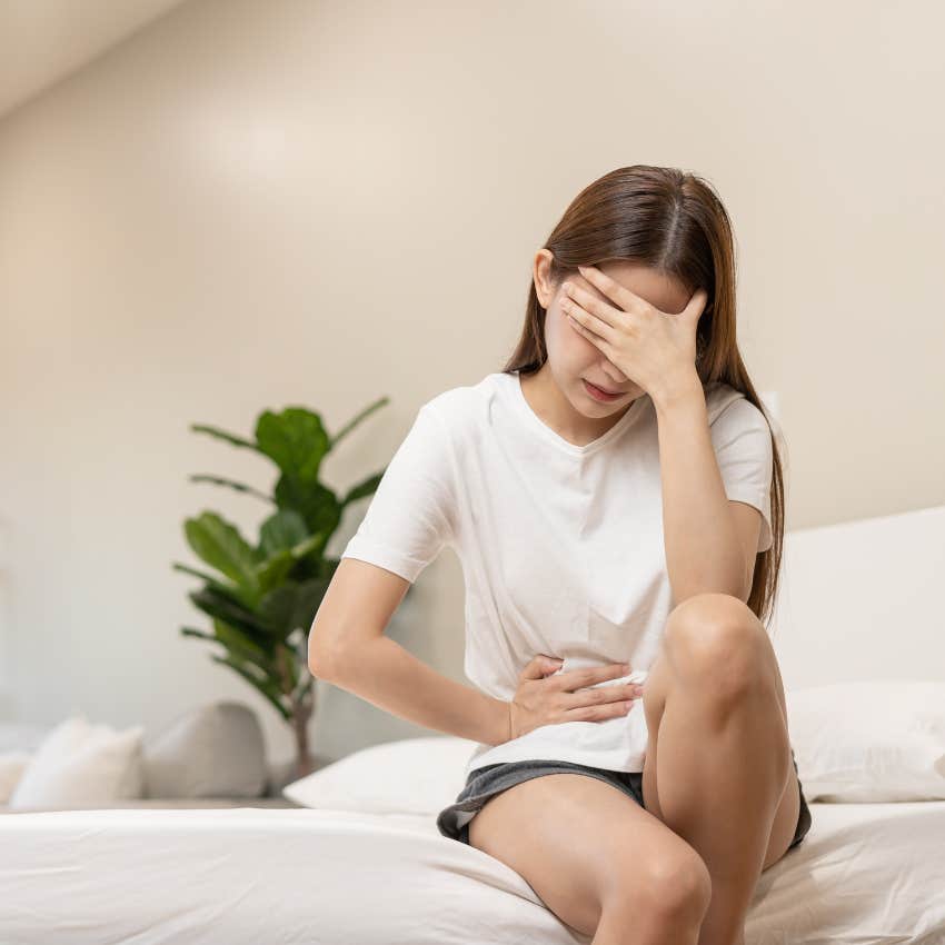 woman who is getting her period and what it says about her
