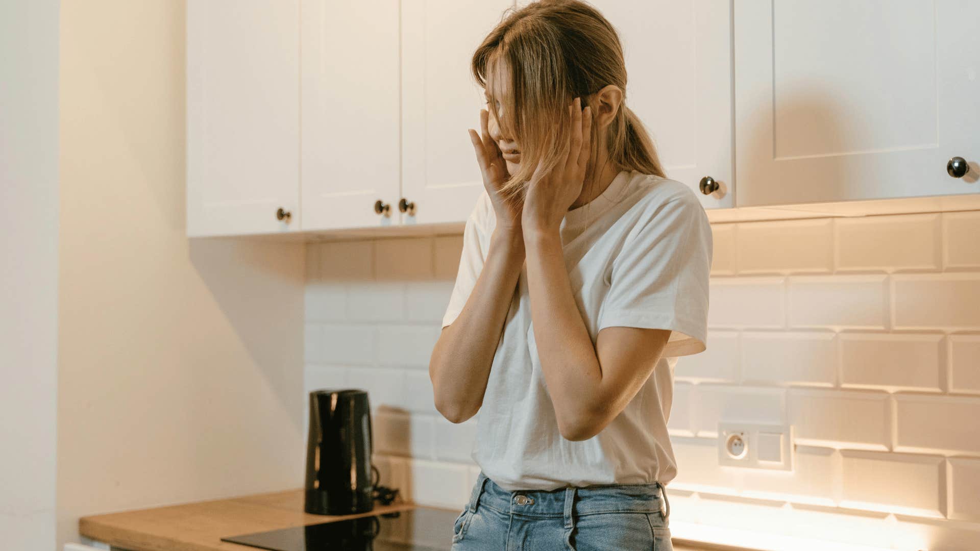 woman feeling fear from a partner who needs to mature